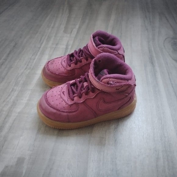 Purple suede Toddler Nike AF1 8C used - Picture 3 of 5